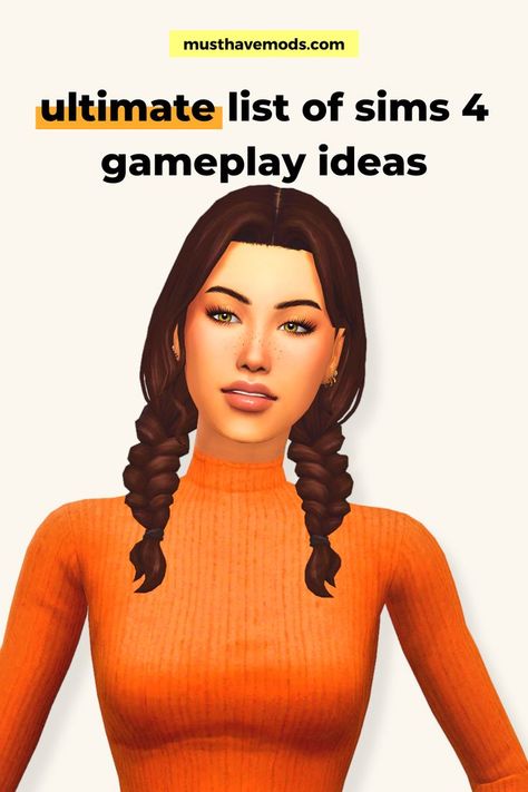 sims 4 gameplay ideas Sims 4 Cc Packs Base Game, The Sims 4 Base Game Mods, Sims 4 Story Ideas Base Game, What To Do In Sims 4 When Bored, Sims 4 Family Ideas Cas, Base Game Sims 4 Challenges, Sims 4 Backstory Ideas, Ideas For Sims 4 Characters, Things To Do On Sims 4