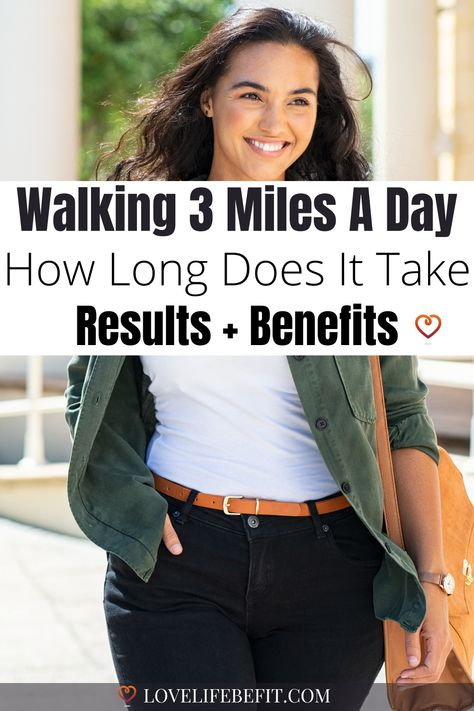 how long does it take to walk 3 miles? 3 Miles A Day Results, Walking 3 Miles A Day, Loose Weight Walking, Running For Fat Loss, Calories Burned Walking, Treadmill Walking Workout, Walking With Weights, Treadmill Benefits, Best Treadmill Workout