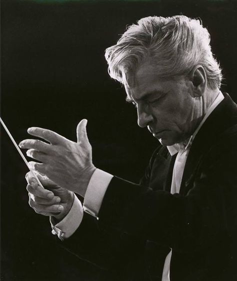 The face of sublimity...  Herbert Von Karjan Conductor Batons, Vienna Philharmonic, Herbert Von Karajan, Musician Portraits, Classical Music Composers, Vienna State Opera, Ode To Joy, Classical Musicians, People Of Interest