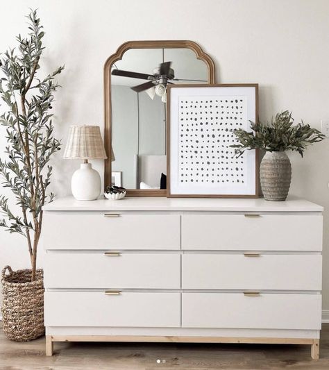 23 Amazing Ikea Malm Hacks You Need To Try – best 4 crafts.com Style Malm Dresser, Malm Dresser As Nightstand, Malm Drawers Styling, Adding Legs To Ikea Malm Dresser, Malm Dresser Leg Hack, Malm Nightstand Decor, Ikea Malm Nursery Dresser, Malm 6 Drawer Dresser Hack, Malm Dresser Legs