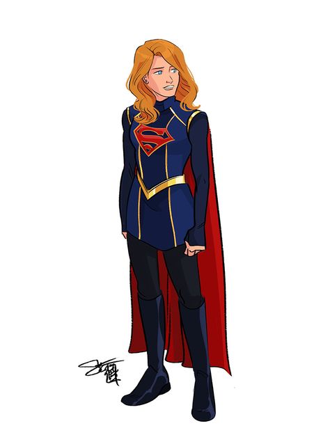 Supergirl costume design based on some...spoiler-y bts photos of a different character.  By Comickergirl Supergirl Outfit, Supergirl Art, Supergirl Costume, Superman Costumes, Supergirl Comic, Super Suit, Arte Nerd, Legion Of Superheroes, Superman Family