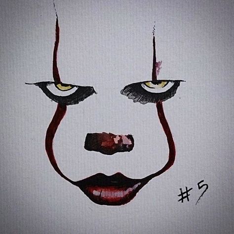 Pennywise Easy Pencil Drawings, Scary Drawings, Es Der Clown, Desen Realist, Creepy Drawings, Pencil Sketch Drawing, Doodle Art Journals, Illustrator Design, Tapeta Galaxie