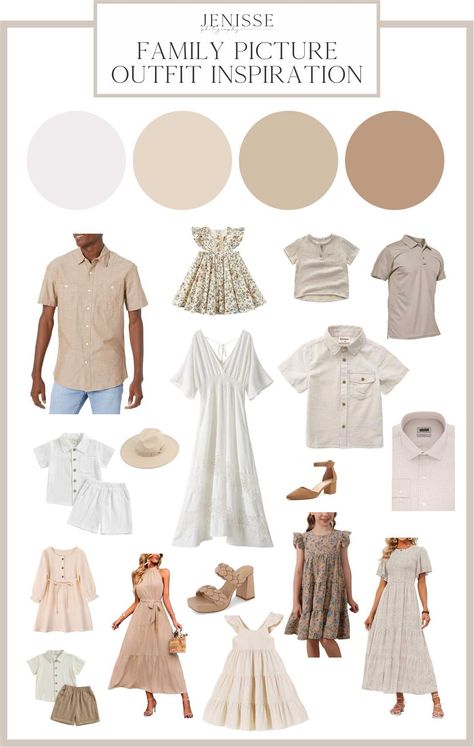 Balayage, Cream Neutral Family Photos, Fall Pictures Colors Outfit Ideas, Neutral Family Newborn Picture Outfits, Spring Neutral Family Picture Outfits, Photography Outfit Color Palette, Spring Outfits For Family Pictures, Family Of 4 Outfits Picture Ideas, Family Pictures Peach Color Schemes