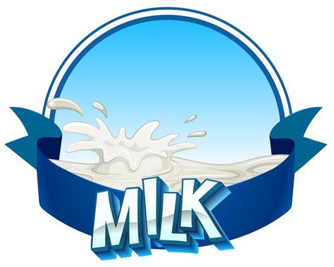 Milk Logo Design, Milk Logo, Milk Advertising, Dairy Brands, Background Logo, Milk Splash, Honey Packaging, Cake Logo Design, Logo Banner