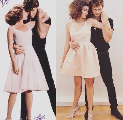 Dirty Dancing Baby & Johnny Halloween costumes Dirty Dancing Costume, 80s Couple Costume, Fantasia Diy, Unique Toddler Halloween Costumes, 80s Halloween Costumes, 90s Halloween Costumes, Couples Halloween Outfits, Teen Halloween, 90s Halloween