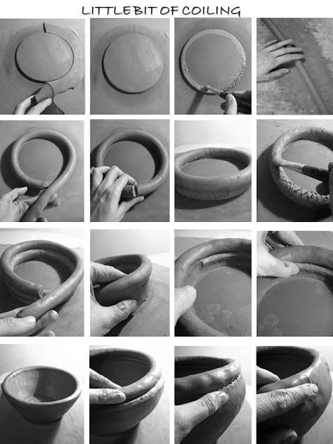 Building with thick coils.  Katarina builds unbelievably beautiful pots ... http://katarinabobic.blogspot.com/ Pottery Coiling, Coiling Ceramics, Coil Ceramics, Coiled Pottery, Coil Pottery, Coil Pots, Tanah Liat, Brown Clay, Pottery Videos