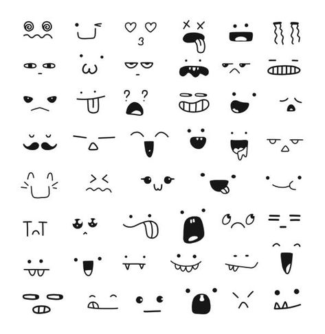 My Entertainment - Cute Animation Faces 88F Cute Face Doodle, Cartoon Laughing Face, Laughing Doodle, Sick Doodles, Crying Doodle, Cute Faces To Draw, Smile Doodle, Dishes Drawing, Happy Face Drawing