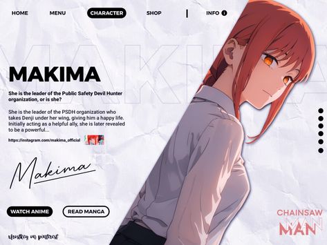 Anime Website Design, Makima Poster, Japanese Branding, Desain Ux, Identity Card Design, Gfx Design, Creative Web Design, Anime Design, Graphic Design Photoshop