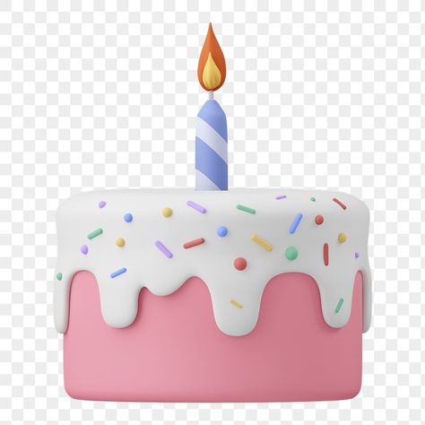 Birthday Cake Graphic, 3d Birthday Cake, Candle Illustration, Birthday Cake Illustration, Cake Background, Happy Birthday Clip Art, Cake Icon, Cake Png, Cake Wallpaper