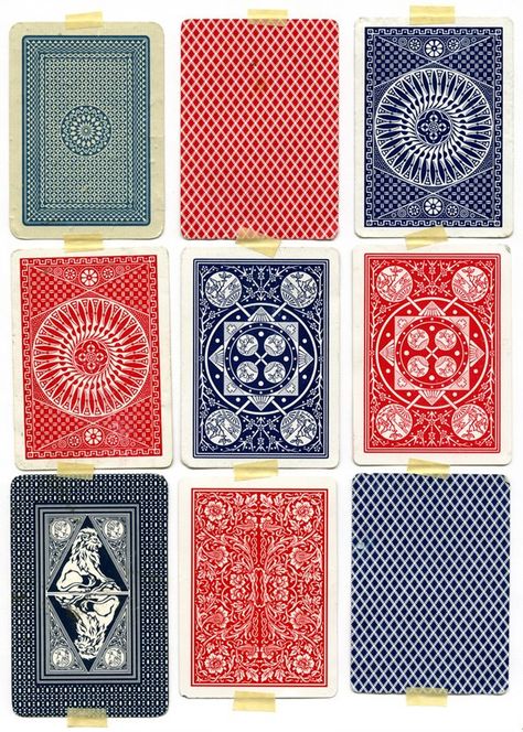 My grandmother played solitare with real cards. She loved to try new things and would have enjoyed playing cards on computer. Playing Cards Design, Party Friends, Gambling Tattoo, Vintage Playing Cards, 카드 디자인, Card Pattern, Poker Cards, Card Patterns, Playing Card