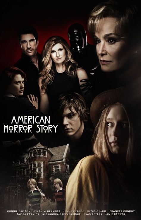 Evan Peters, American Horror Story Season 1, American Horror Story Art, Tate And Violet, Dylan Mcdermott, American Horror Story 3, Connie Britton, American Horror Story Seasons, Horror Show