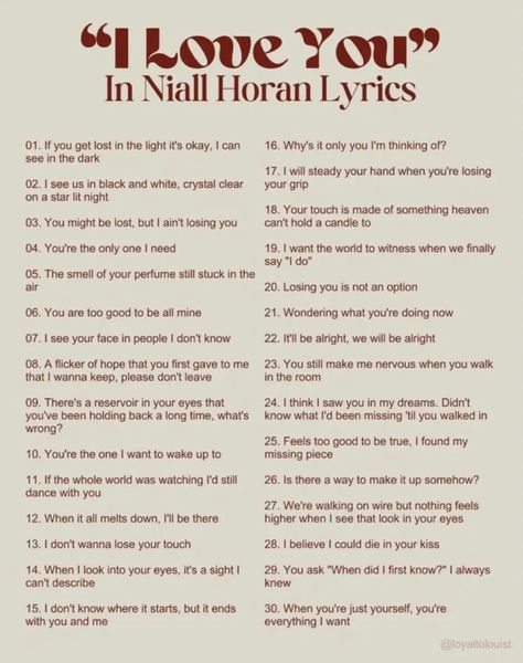 I Love You In Niall Horan Lyrics, I Love You In One Direction Lyrics, I Love You In Lyrics, Song Lyrics About Love For Him, Pink One Direction, Niall Horan Quotes, Niall Horan Poster, Instagram Captions Lyrics, Niall Horan Lyrics