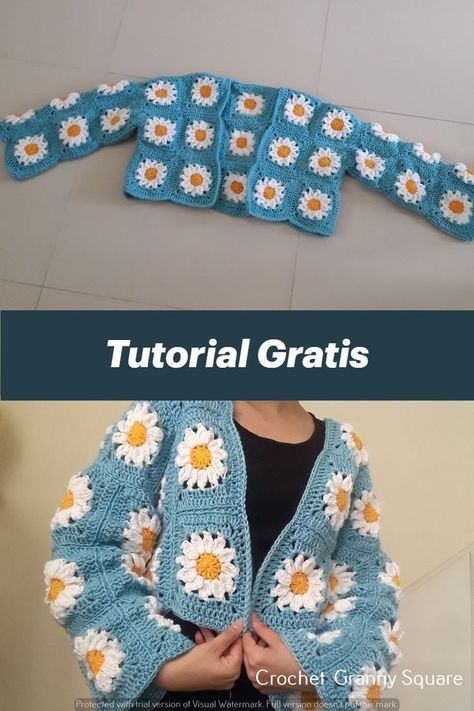 Crochet-crochet patterns crochet pattern Crochet Cardigan Tutorial, Modern Haken, Granny Square Haken, Crochet Sweater Dress, Crochet Top Dress, Crochet Cardigan Pattern Free, Gilet Crochet, Free Crochet Bag, Crochet Patron