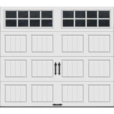 Gallery Collection 8 ft. x 7 ft. 18.4 R-Value Intellicore Insulated White Garage Door with SQ24 Window White Garage Doors, Arch Windows, White Garage, Garage Door Sizes, Garage Door Colors, Automatic Garage Door, Garage Door Windows, Door Vinyl, Arch Window