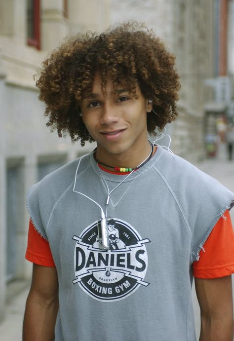 Corbin Bleu Jump In, Corbin Bleu 2000s, Corbin Blue, 2000s Disney Channel, Chad Danforth, 2000s Disney, 2000s Look, Corbin Bleu, Afro Hairstyle