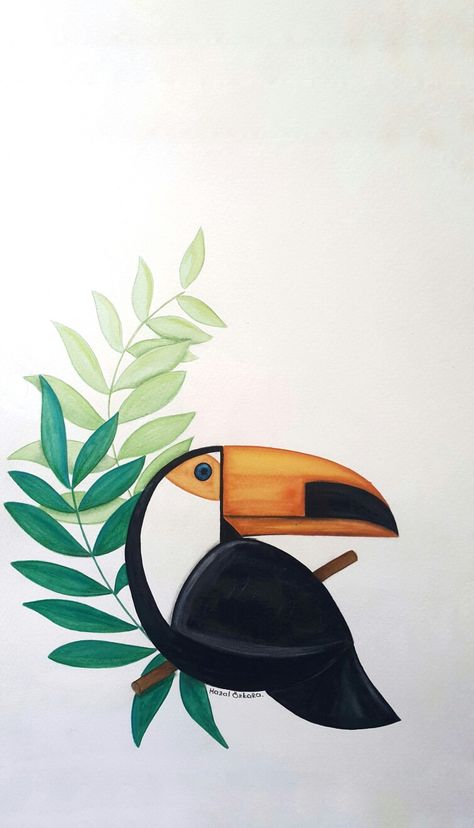 Toucan Watercolor Paintings, Mural Art Tropical, Watercolor Toucan, Tropical Bird Painting, Toucan Wallpaper, Tropical Bird Art, Toucan Illustration, Toucan Art, Toucan Bird