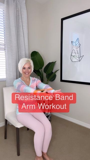 Cheri_Exercise Instructor on Instagram: "Resistance Band Workout for our arms. Link to these bands can be found in my bio under Amazon Products! #resistancebands #workoutmotivation #chairexercise #workoutfromhome" Arm Exercises, Arm Band Workout, Resistance Band Arms, Resistance Band Arm Workout, Keto Workout, Arm Workout With Bands, Band Workouts, Fitness Healthy Lifestyle, Better Body