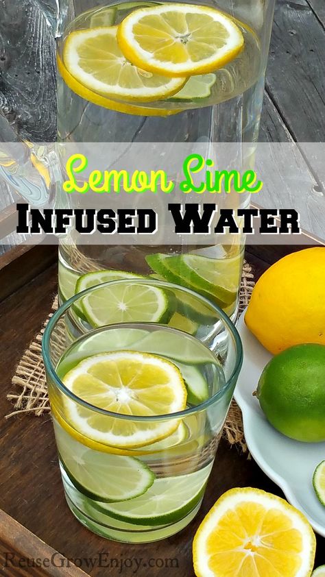 Lemon Lime Water, Lime Infused Water, Water Flavors, Lemon Water Recipe, Lemon Juice Benefits, Hot Lemon Water, Lime Water, Lemon Detox Water, Lemon Health Benefits