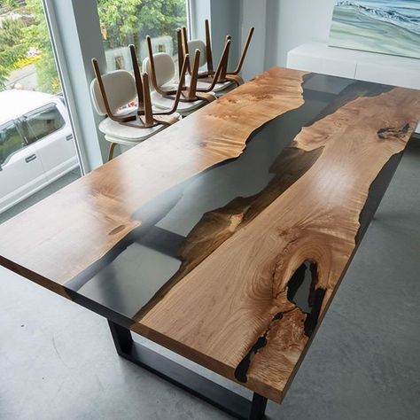 Porte In Ferro, Resin Tables, Wood Resin Table, Resin River Table, Epoxy Table Top, Wood Table Design, Table Epoxy, Epoxy Resin Table, Epoxy Table