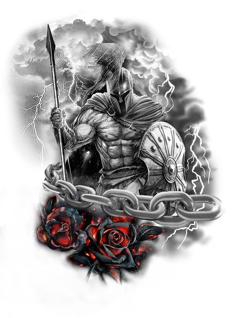 Pin on Finalistas 2 Warrior Tattoo Sleeve, Viking Warrior Tattoos, Tato Dada, Gladiator Tattoo, Viking Tattoo Sleeve, Spartan Tattoo, Knight Tattoo, Lion Tattoo Sleeves, Warrior Tattoos