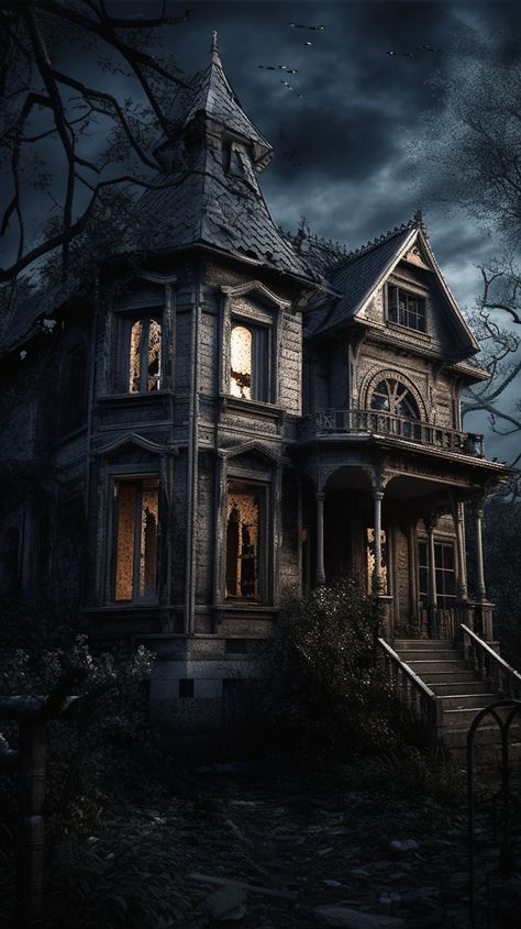 Haunted house created with AI by Amanda Church Halloween Aesthetic Art, Aesthetic Art Dark, Haunted House Pictures, Underground Aesthetic, Haunted House Drawing, Guardian Angel Pictures, Fantasy Locations, Witchy House, Vintage Halloween Art