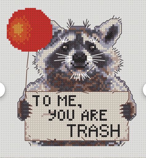 Amigurumi Patterns, Fnaf Embroidery, Fnaf Cross Stitch, Crochet Quote, Diy Quotes, Funny Cross Stitch Patterns, Pixel Art Templates, String Bracelets, Trash Panda