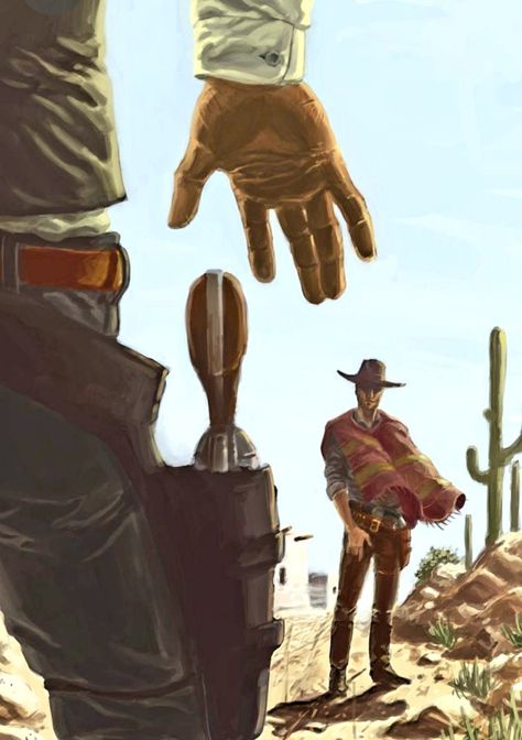 #cowboy Western Comics, Western Gunslinger Art, Arte Cowboy, Cowboy Artwork, Cowboy Pictures, Western Artwork, Wilde Westen, Spaghetti Western, West Art