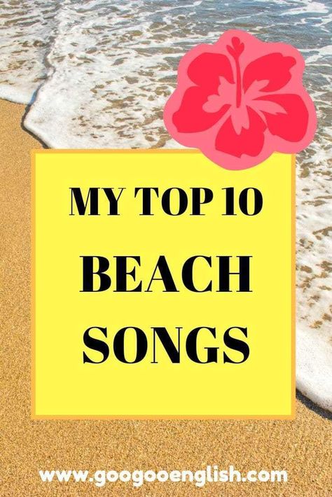 EFL ESL Beach Songs for Kids | My Top 10 Preschool Action Songs, Beach Poems, Vacation Song, Beach Theme Preschool, Beach Songs, Lilo And Stitch Movie, Summer Lesson, Oceans Song, Trip Activities