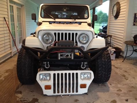 wrangler grill conversion; YJ's square lights to round lights - Page 4 - Jeep Wrangler Forum Jeep Cj7 Mods, Jeep Wrangler 1995, Jeep Upgrades, Jeep Wrangler Headlights, Jeep Wrangler Wheels, Jeep Wrangler Forum, Diy Jeep, Jeep Things, Cj Jeep