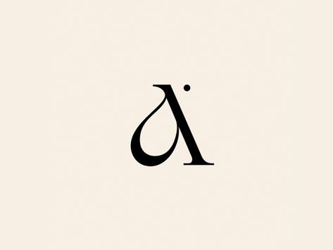 Exercise Logo Design, A A Logo Design, Logo For Cosmetics, Letter A Typography, A Logo Design Letter, A Typography Logo, Skincare Logo Design, A Typography Design, Ink Typography