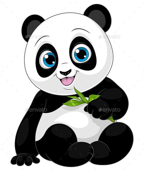 Panda Tree, Panda Bear Art, Cute Panda Drawing, Cute Panda Cartoon, Panda Images, Panda Illustration, Disney Character Drawing, Joker Drawings, Panda Drawing