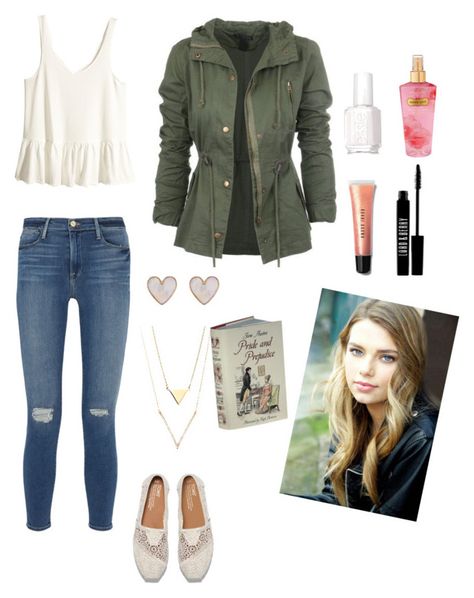 "Inspired by the "After "series; Tessa Young" by mikeysfaveslice on Polyvore featuring Frame Denim, H&M, Bobbi Brown Cosmetics, Lord & Berry, New Look, Essie and Victoria's Secret Tessa Outfits, Young Outfit, After Series, Tessa Young, Elegant Outfit Classy, Wardrobe Outfits, Style Upgrade, Cute Everyday Outfits, Girly Outfits