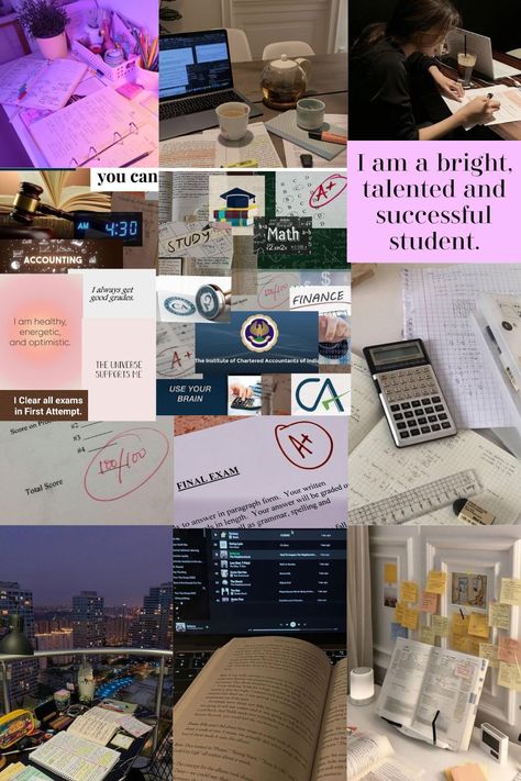 Charted Accountant Wallpaper, Accounting Student Aesthetic, Exam Wallpaper, Accounting Student, College Motivation, Career Vision Board, Exam Motivation, Vision Board Wallpaper, Social Life Hacks