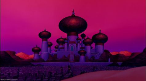 Famous image of the Sultan's palace - Aladdin Aladdin Arabian Nights, Aladdin 1992, Disney Crossover, Disney Characters Videos, Disney Fairy, Film Disney, Disney Aladdin, Arabian Nights, Senior Dog