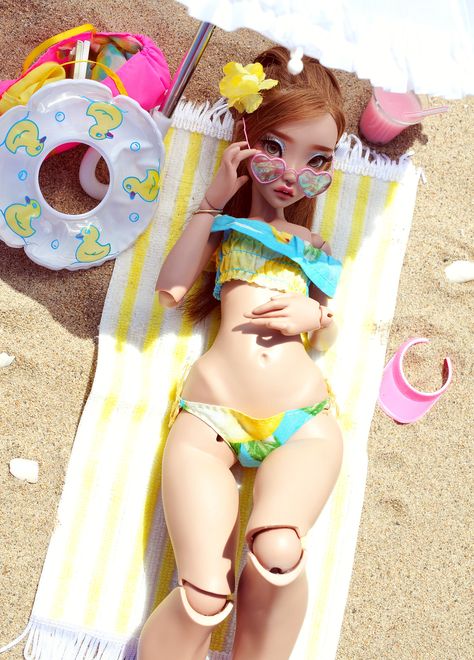 Sun's Out | Leilah | Flickr Figurine, Custom Barbie, Doll Aesthetic, Custom Monster High Dolls, Fantasy Art Dolls, Instagram B, Dream Doll, Poses References, Smart Doll