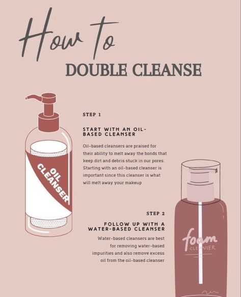 Esthetician Post Ideas, Double Cleansing Method, Beauty Skin Quotes, Double Cleanse, Skin Facts, Skin Advice, Skin Aesthetics, Oil Based Cleanser, Double Cleansing