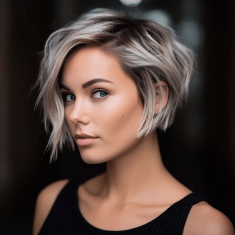 73 Cute Short Layered Haircut Ideas Κούρεμα Bob, Edgy Short Haircuts, Kadeřnické Trendy, Vlasové Trendy, Chin Length Hair, Messy Short Hair, Short Layered Haircuts, Edgy Short Hair, Short Layered