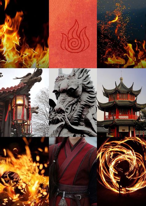 Firebending fire nation bending avatar the last airbender aesthetic mood board Fire Lord Aesthetic, Avatar The Last Airbender Fire Bending, Atla Fire Nation Aesthetic, Fire Nation Aesthetic Clothes, Avatar The Last Airbender Fire Nation, Fire Bending Aesthetic, Fire Aesthetic Element, Firebending Aesthetic, Fire Bending Poses