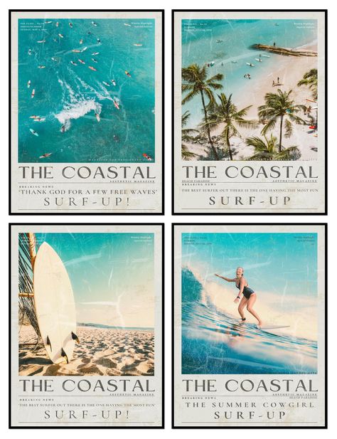 Beach Bedroom Ideas Coastal Style Wall Art, Surfer House Decor, Hawaiian Theme Room, Baby Blue Wall Art, Coastal Granddaughter Wall Art, Beach Themed Dorm Room, Costal Cowgirl Room Decor, Coastal Grandma Decor, Ocean Room Aesthetic