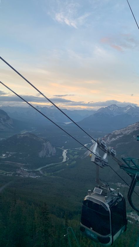 Nature, Mountain Views Aesthetic, Park City Aesthetic, Mountain City Aesthetic, Banff Aesthetic Summer, Banff Canada Aesthetic, Canada Travel Aesthetic, Gondola Aesthetic, Alberta Aesthetic