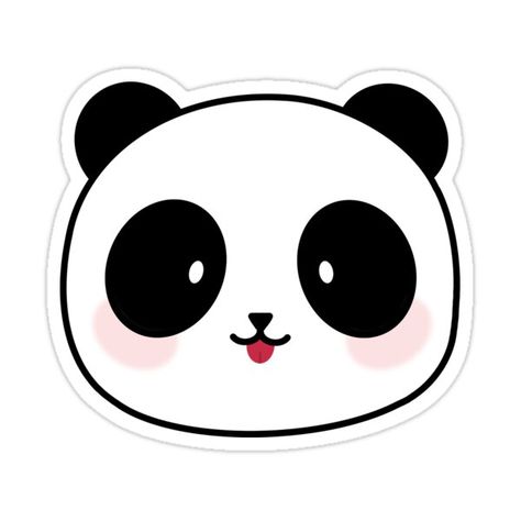 Decorate laptops, Hydro Flasks, cars and more with removable kiss-cut, vinyl decal stickers. Glossy, matte, and transparent options in various sizes. Super durable and water-resistant. Pandas, Cute Panda Stickers Printable, Panda Stickers Printable, Cute Panda Stickers, Panda Emoji, Sticker Panda, Panda Stickers, 14th Birthday Party Ideas, Paw Drawing