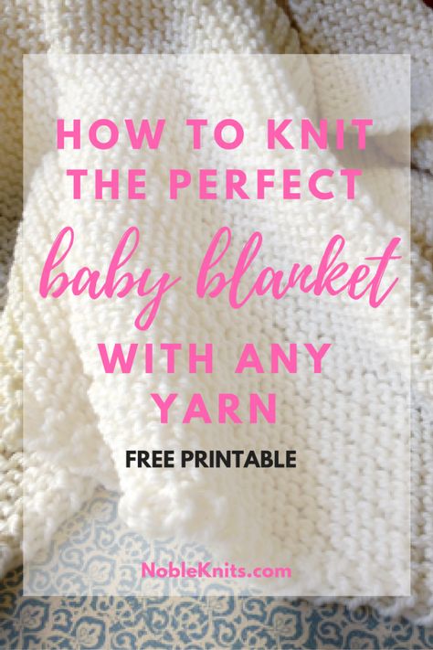 Amigurumi Patterns, Easy Knit Baby Blanket, Knit Baby Blanket Pattern Free, Free Baby Blanket Patterns, Knitting Patterns Free Blanket, Baby Blanket Size, Easy Baby Blanket, Knitting Patterns Free Hats, Baby Knitting Patterns Free