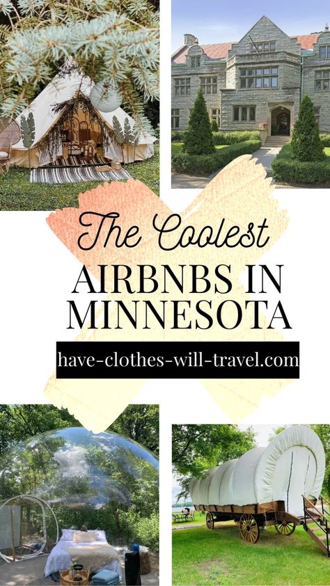 The Coolest Airbnbs in Minnesota - Featuring Bubbles, Treehouses, Houseboats, Castles & More! | minnesota travel | unique airbnb minnesota | best airbnb minnesota | minnesota cabin | minnesota cabin rental | unique hotels minnesota #minnesota #travel Minnesota Vacation Ideas, Minnesota Cabin, Shakopee Minnesota, Minnesota State Parks, Unique Airbnb, Grain Bins, Stay In A Castle, Best Airbnb, Minnesota Travel
