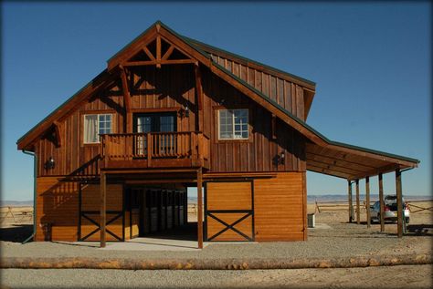 13 Barns We’d Be Happy To Live In | HORSE NATION Pole Barn With Living Quarters, Barn With Loft, Garage With Living Quarters, Monitor Barn, Barn With Living Quarters, Gambrel Barn, Shed With Porch, Barn Builders, Barn Loft