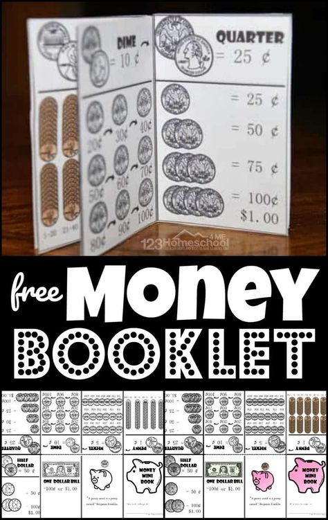 Teaching How To Make Change With Money, Teach Money To Kids, Free Place Value Activities, Learning Money For Kids Free Printable, Teaching Money Kindergarten, Teaching Money 1st Grade, 1st Grade Printables Free, Money For Kindergarten, Free Printable Money