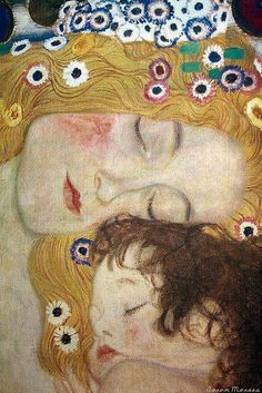 "But there's a story behind everything. How a picture got on a wall. How a scar got on your face. Sometimes the stories are simple and sometimes they are hard and heartbreaking. But behind all your stories is your mother's story, because hers is where yours began." Mitch Albom Gustav Klimt, Gustav Klimt Art, Klimt Art, Klimt Paintings, Mother Child, Arte Sketchbook, The Times, Mother And Child, 그림 그리기