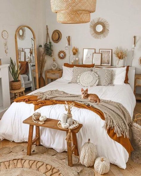 33 Boho Bedroom Ideas 2024: Cozy, Chic Comfort & Style | Home Decor Guide Boho Chic Bedroom Decor, Bohemian Bedroom Inspiration, Sage Green Bedroom, Boho Style Bedroom, Chic Bedroom Decor, Modern Bedroom Interior, Boho Chic Bedroom, Green Bedroom, Bohemian Bedroom Decor