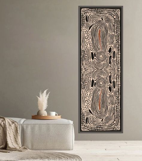 Long Horizontal Wall Art, Maximalism Design, Mediterranean Room, Bachelor Pad Living Room, Wide Art, Wood Sculpture Art, Horizontal Painting, Long Painting, Long Living Room