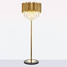 Hotel Lobby Gold Crystal Floor Lamp Modern Living Room Model Room Art Deco E14 Led Floor Light Large Tall Crystal Standing Lamps - Floor Lamps - AliExpress Led Floor Lights, Floor Lamp Modern, Crystal Floor, Crystal Floor Lamp, Model Room, Standing Lamps, Gold Floor Lamp, Lamps Floor, Floor Light