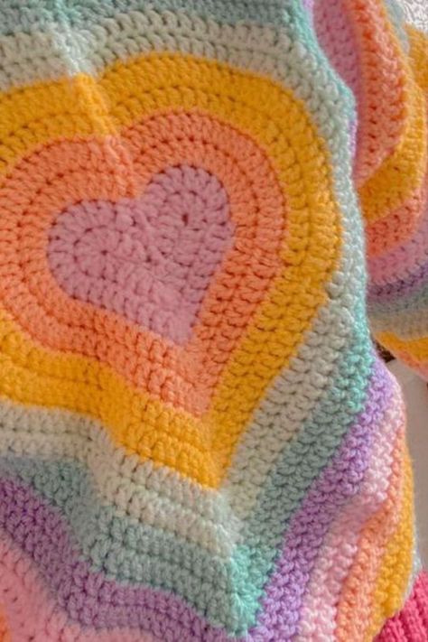 Crochet Sweater Rainbow, Crochet Sweater Blanket, Heart Crochet Sweater Pattern, Heart Top Crochet Pattern, Heart Sweater Crochet Pattern, Crochet Heart Sweater Pattern, Crochet Heart Sweater Pattern Free, Heart Sweater Crochet, Heart Crochet Sweater